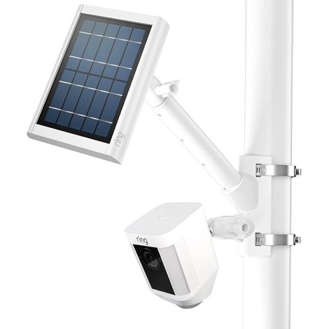 Support de mât 2 en 1 pour panneau solaire annulaire, batterie Spotlight Cam et accessoires pour montage extérieur (1/5)