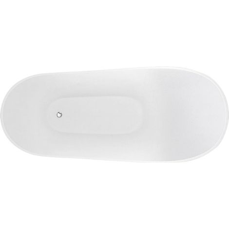 Modern Bathroom Slipper Bath, 1660 x 642 x 740mm, Matt White