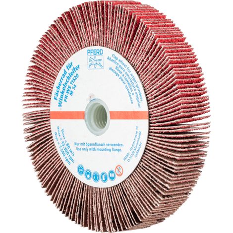 PFERD TOOLS Lamellenschleifrad für Winkelschleifer FR WS Ø 115x20mm M14 CO-COOL60 für Edelstahl 2 Stk