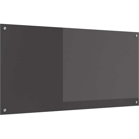 Protection de cuisine Gris foncé 120 x 60 x 0,6 cm verre trempé CFW95256 (1/5)