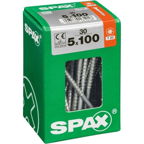 Spax Universalschrauben 5.0 x 100 mm TX 20 - 30 Stk. Holzschrauben (1/4)