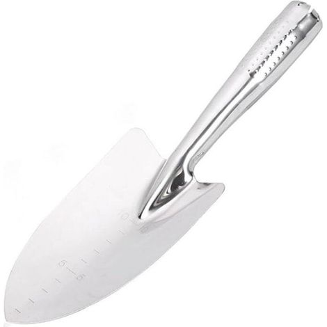 Truelle De Jardin - Tête En Acier Inoxydable - Pour Plantation Repiquage Désherbage Creusement - 27 cm (1/4)