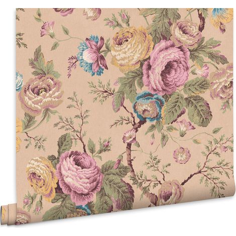 Laura Ashley Vliestapete UFFINGTON ROSES PLASTER PINK - 10mx52cm (1/5)