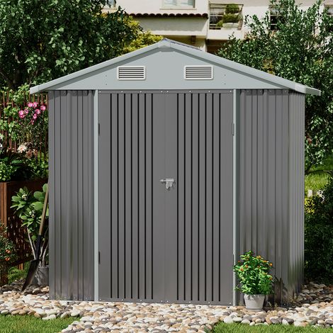 Garden Outdoor Metal Storage Shed with Lockable Door (1/5)