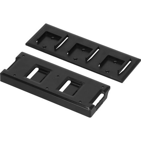Support de Batterie d'Outillage Électrique, Rangement 3 Emplacements, Fixation Murale pour Perceuse Bosch 14,4V/18V, Station de Charge Universelle (1/5)