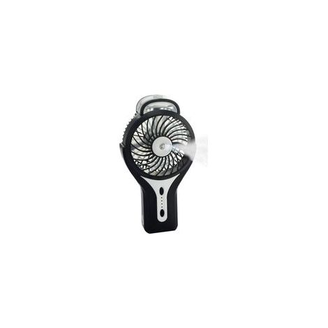 Mini ventilateur brumisateur USB portable, refroidissement personnel avec batterie rechargeable, pour maison, bureau, voyage, noir –