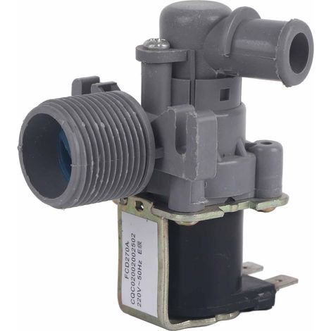 Robinet d'arrivée d'eau pour lave-linge, ABS isolé, haute efficacité de connexion, régulateur de débit AC220V (1/5)