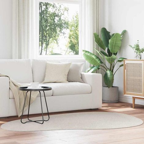 vidaXL Teppich HUARTE Sand 140 x 200 cm Polyester (1/5)