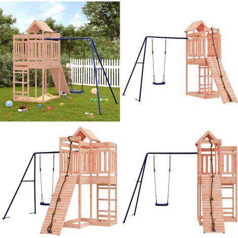 Spielturm Massivholz Douglasie - Holzspielplatz - Kinderspielturm - Spielhaus - Gartenmöbel - Gartendekoration - Home & Living