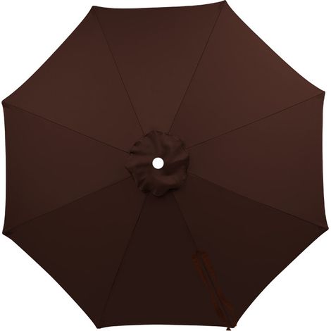 Ersatzdach für Sonnenschirme im Außenbereich, wasserdicht und UV-beständig, kaffeebraun, 300 cm Durchmesser, 8 Streben. (1/5)
