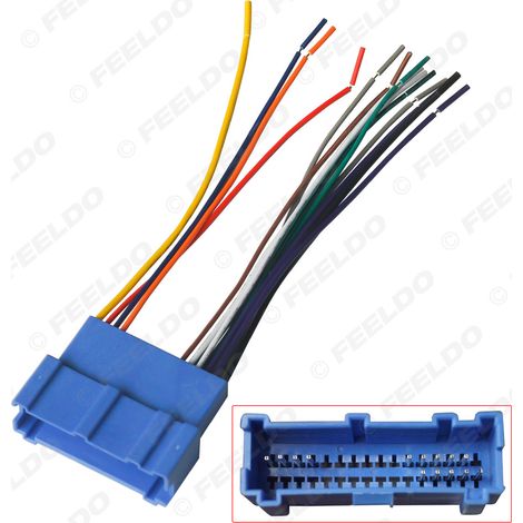 Connecteur femelle pour faisceau de câblage audio de voiture Buick GL8/Cadillac, mise à niveau DVD, fil arrière