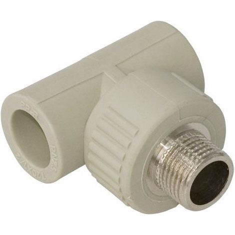 PPR T-Stück mit AG 25x3/4" Schweißtechnik PP-R (1/3)