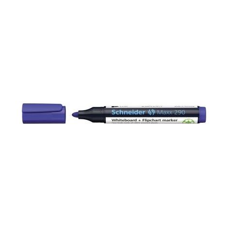 Schneider Whiteboard-/Flipchartmarker Maxx 290 2-3mm blau Rundspitze (1/5)