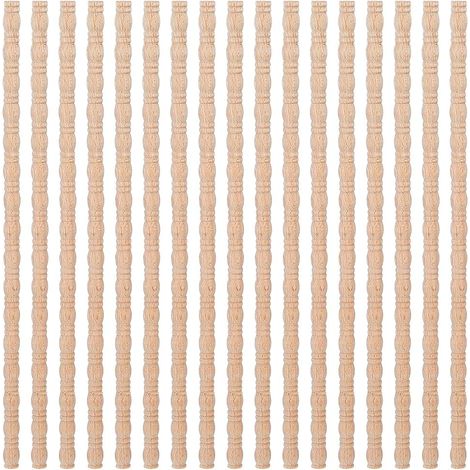 25pcs Wooden Trim Decorative 3D Moulding Finished Fittings 40cm Gourd Trim Moulding Coil Decorative Fittings Home Wall Door Border Ceiling Spice-14mm Wide (1/5)
