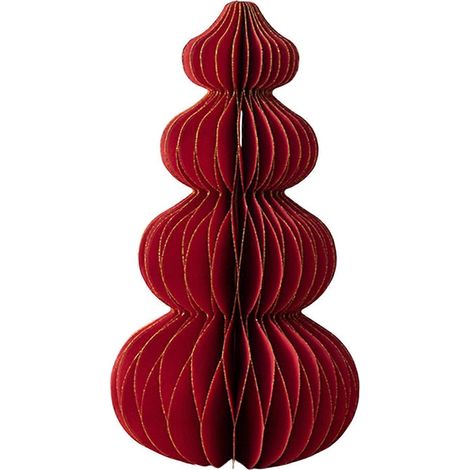 3D alvéolé papier sapin de Noël, facile montage décoration suspendue ensemble pour festif décoration,G