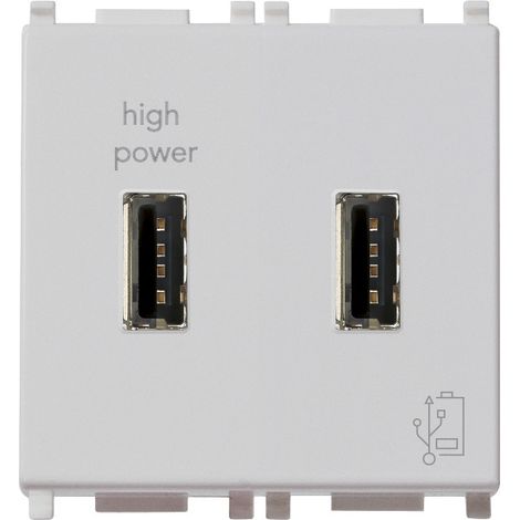 Unità alimentazione USB 5V2,1A 2M Vimar plana silver 14295.SL