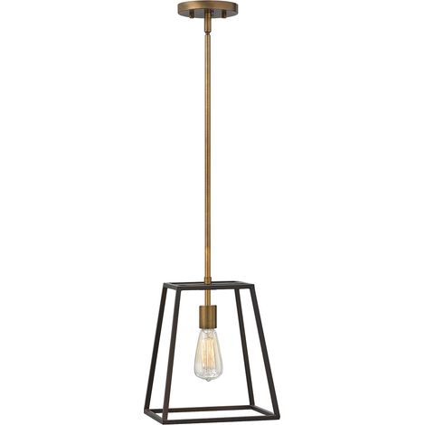 Elstead Fulton - Plafonnier à 1 lumière, bronze, E27 (1/5)