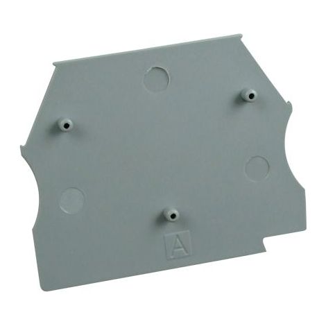 Flasque d'extrémité grise pour bornes à vis ER2,5 à ER10 – Protection renforcée pour installation électrique – Compatible avec blocs de jonction – IMO