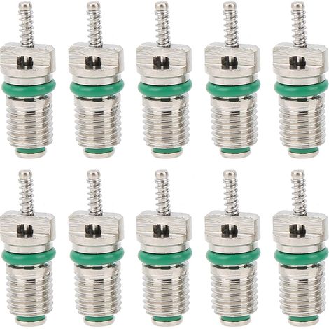 CSPARKV - Núcleo de válvula de aire acondicionado (10 unidades), R134a, kit para la mayoría de vehículos (1/4)
