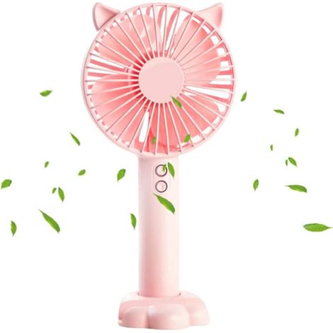 Ventilador Portátil Mini - 3 Velocidades - Batería Recargable USB - Para Interior Exterior Oficina Viaje - 1 Unidad (1/5)