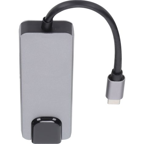 Station d'accueil multifonctionnelle avec port Ethernet 100M et répartiteur multiple 6 en 1 pour Macbook (1/5)