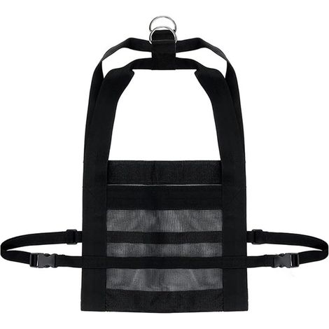 1 Sac de pesage en nylon, boucle métal forme D, sangles réglables, pour agneau veau porc jusqu'à 100 kg (1/5)