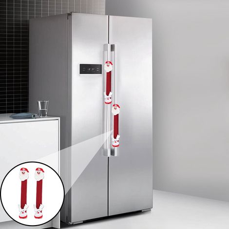 Housse Pour Poignée De Porte - Tissu Lavable En Machine - Décoration De Noël - Compatible Réfrigérateur Four Micro-ondes Lave-vaisselle Armoire - 2 Pièces (1/5)