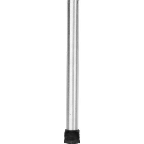 Tige anodique en magnésium plate 21x320mm, fond noir, filetage NPT 3/4 pour chauffe-eau, protection anticorrosion, remplacement compatible. (1/3)