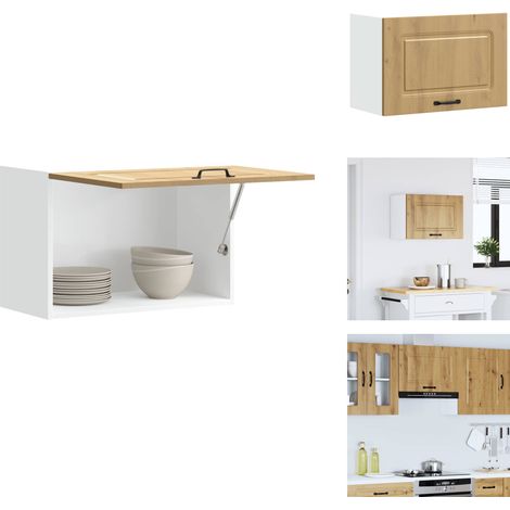 Küchen-Hängeschrank Kalmar Artisan-Eiche Holzwerkstoff - Küchen-Wandschrank - Küchen-Wandschränke - Wandschrank Küche - Küchenschrank (1/5)