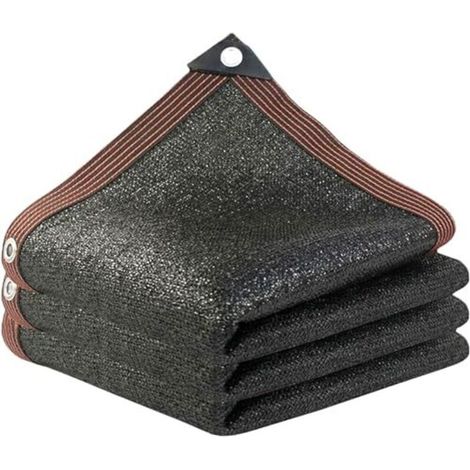 Mesh shade netting with eyelets - Durable rectangular sun protection for balcony, terrace, flowers, plants - 2 x 10 m (1/5)