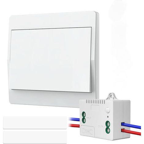 Kit d'Interrupteurs sans Fil 250V, Télécommande sans Câblage, Interrupteur Mural Étanche pour Maison, Facile à Installer (1/5)