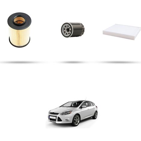 Kit tagliando 3 filtri compatibile con Ford Focus III 1.0 EcoBoost 103kw dal 2017 (1/4)