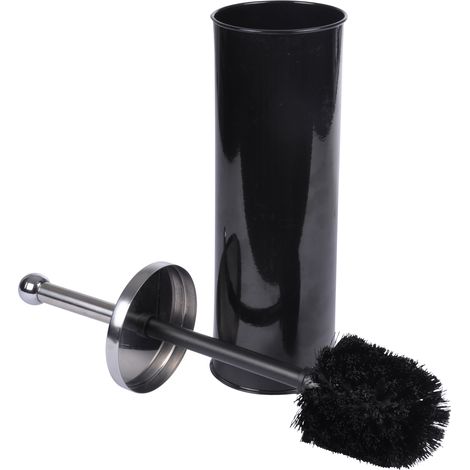 Brosse de toilette 9.5 x 37 cm Metalia noir (1/2)