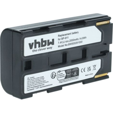 vhbw Akku kompatibel mit Canon ES-8000V, ES-8100V, ES-8100 Hi8, ES-8200V, ES-8400V, ES-8200V Hi8 Videokamera Camcorder (1300 mAh, 7,2 V, Li-Ion) (1/5)