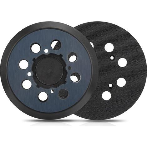 Set di 2 platorelli abrasivi di ricambio per levigatrici orbitali Dewalt - 12,7 cm - 8 fori - Chiusura a strappo DWE64233 e N329079 - Compatibile con DWE6421-B2, DWE6421-B3, DWE6423/6423K, DWE6421/642 (1/5)
