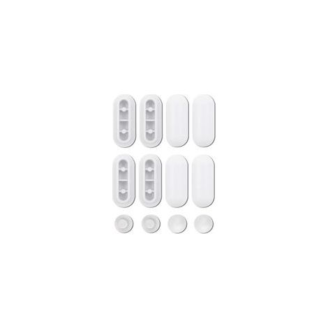 Tampon Abattant WC, Patin Abattant WC, Tampon Universel pour Siège Toilette, pour Maison L'hôtel L'hôpital L'ensemble, Compatible avec Tous Modèles Standard (Blanc)