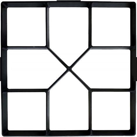 Moule à Béton Pour La Fonte De Plaques De Trottoir Chemin Maker Mould à Pavés Diy 40 X 40 Cm Pour Pavage En Dalles De Ciment Pour Allée, Terrasse, Jardin