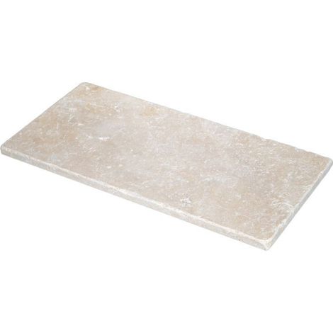Carrelage mural Travertin Beige Mix 1er choix Vieilli - 40,6x20,3x1,2 cm (1/4)