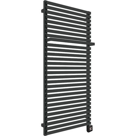 Elektrischer Handtuchheizkörper - Schwarz - Höhe 1590mm Breite 600mm - 1000 Watt - CIT1590/600E8N