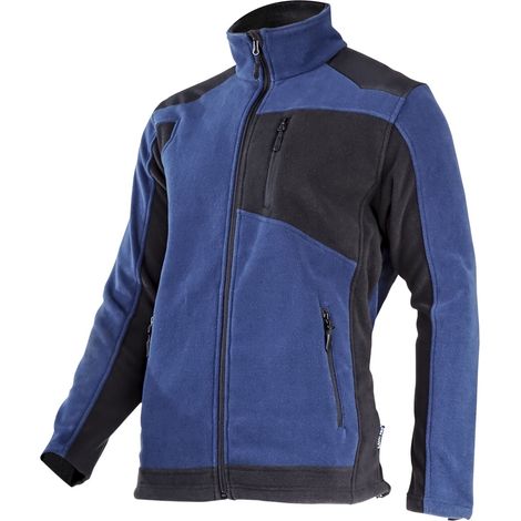 Felpa in pile. CON rinforzi blu navy e neri, "M", CE, lahti (1/2)