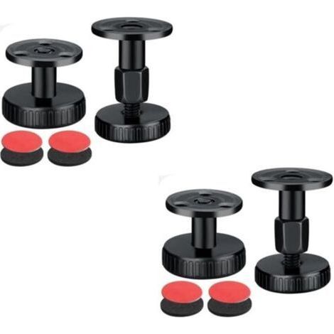 Cale de Lit Réglables Murales,4 Pièces Cadre de Lit Fileté Réglable,Anti-Secousse Outil Support Télescopique,Cadre De Lit Réglable Stabilisateur pour Lits, Tables, Canapé, Armoire(30-68 mm) (1/5)