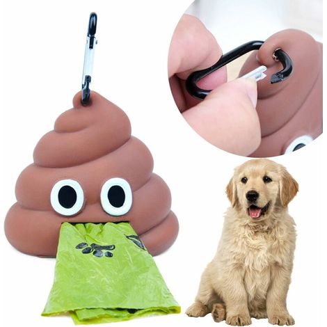 Sac à Déchets Pour Chien Porte-Sac Sac à Crottes Chien Distributeur De Sac à Merde Pour Chien Distributeur De Sac à Déchets Avec Crochet Étanches Avec Mousqueton Pour Animaux Déchets Couches Usagées (1/5)