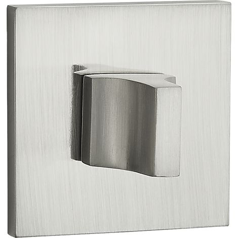 Rosette per WC quadrate, placche per maniglie interne satinate