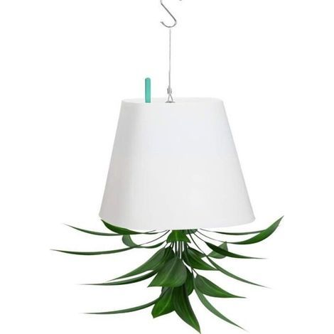 Umgedrehter Blumentopf, Himmelspflanzgefäß, Hängeblumentopf mit Bewässerungssystem, Blumentopf mit Wasserreservoir, dekorativ (1/4)