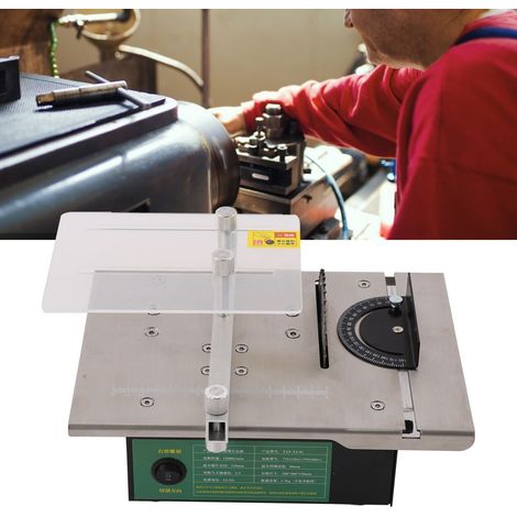 Scie circulaire de table multifonctionnelle, petite machine de découpe, modèle à monter soi-même, scie électrique de précision, norme européenne AC110-240V (1/5)