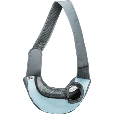 Borsa frontale sling 50×25×18cm: grigio chiaro/azzurro chiaro
