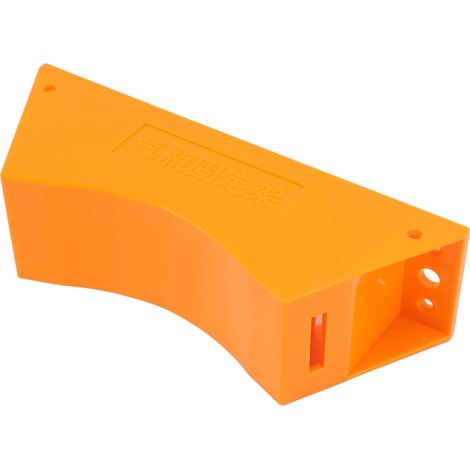 Support mural pour bouteille de gaz en plastique avec fixation à vis et sangle de sécurité orange (1/5)