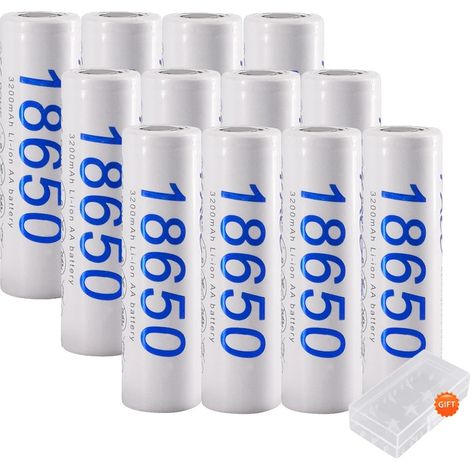 Batería de iones de litio, capacidad de 3200 mAh, certificación CE, paquete de 12 baterías. (1/2)