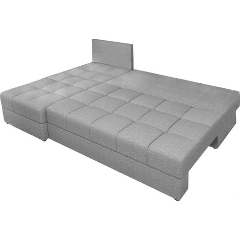 AX LIVING Beiges Ecksofa Klein mit Schlaffunktion Dolceo Steppung 206