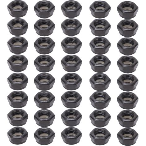Kit de 40 pièces pour skateboard, axes et écrous en acier carbone, quincaillerie complète pour trucks de skateboard noir (1/5)